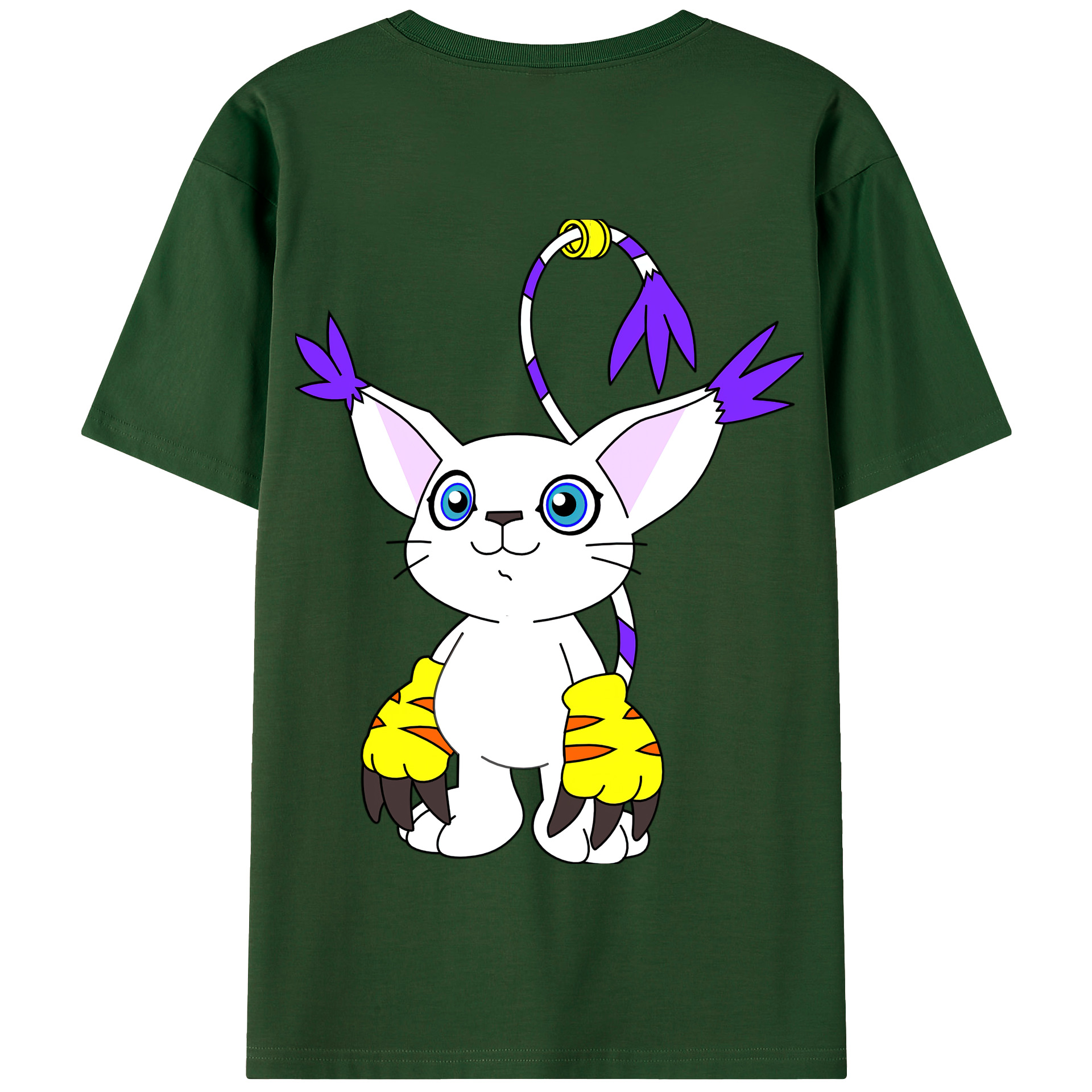 （画像用） Digimon デジタルモンスター/デジモン 綿100％半袖Tシャツ（背面プリント）